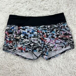 Lululemon Run Times Short II *4" Culture Clash Multi Black / Black